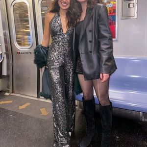 Anthropologie Sequins Jumpsuit